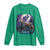 Native American Rider Long Sleeve Shirt Vintage Indian American Motorcycle Wolf - Wonder Print Shop