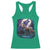 Native American Rider Racerback Tank Top Vintage Indian American Motorcycle Wolf - Wonder Print Shop