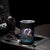 Native American Rider Tumbler Cup Vintage Indian American Motorcycle Wolf - Wonder Print Shop