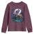 Native American Rider Youth Sweatshirt Vintage Indian American Motorcycle Wolf - Wonder Print Shop