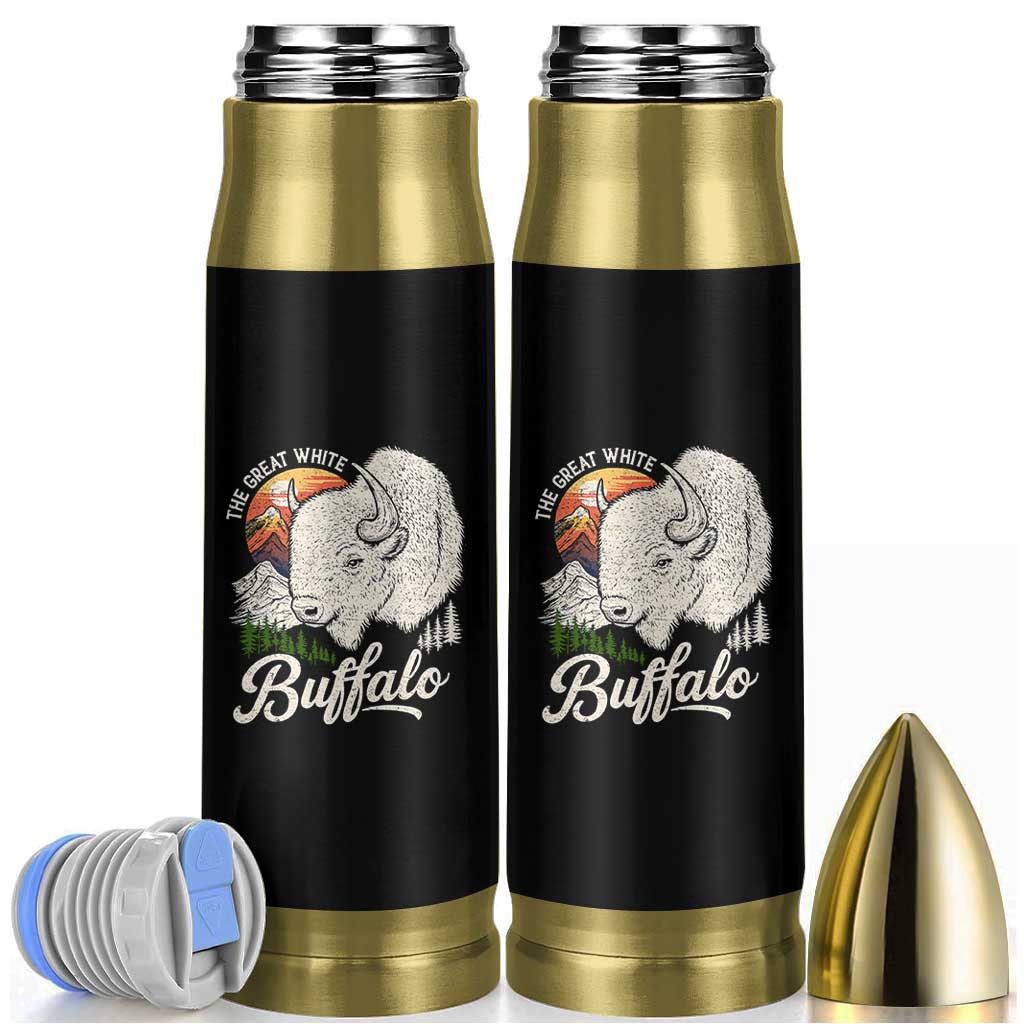 The Great White Buffalo Bullet Tumbler Native American Sacred Spirit Animal - Wonder Print Shop