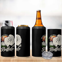 The Great White Buffalo 4 in 1 Can Cooler Tumbler Native American Sacred Spirit Animal - Wonder Print Shop