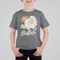The Great White Buffalo T Shirt For Kid Native American Sacred Spirit Animal - Wonder Print Shop