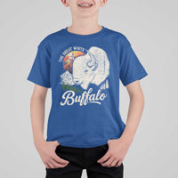The Great White Buffalo T Shirt For Kid Native American Sacred Spirit Animal - Wonder Print Shop