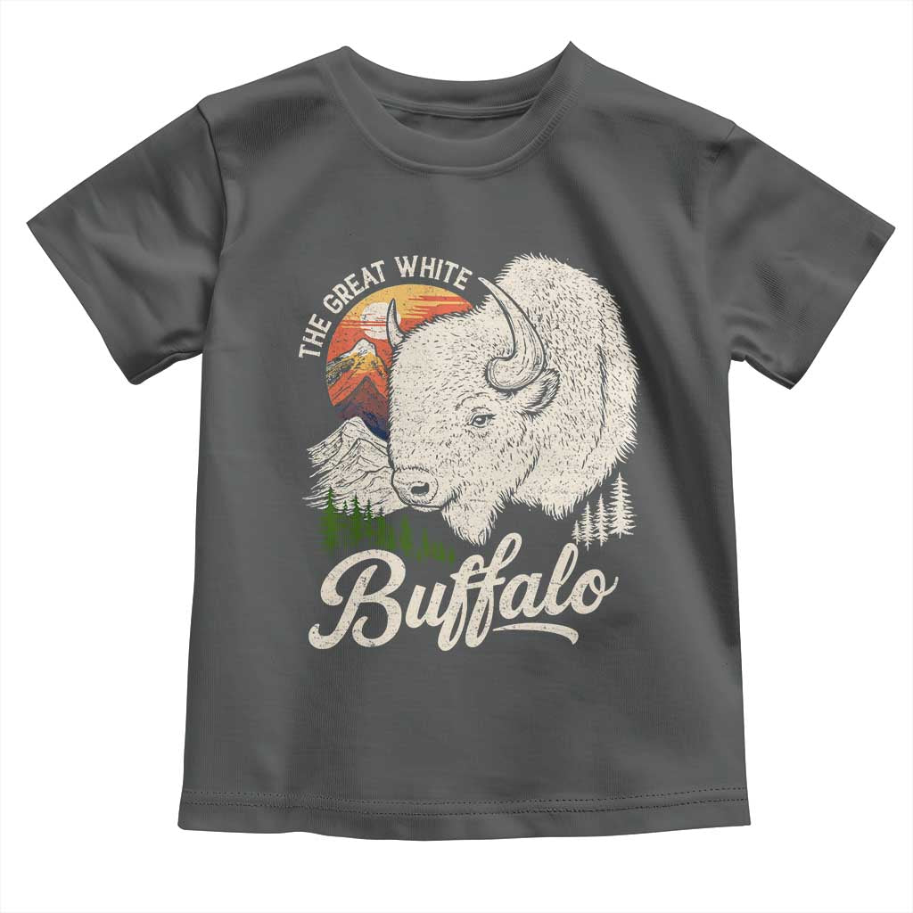 The Great White Buffalo Toddler T Shirt Native American Sacred Spirit Animal - Wonder Print Shop