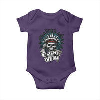 Native American Respect The Chief Baby Onesie Indian Tribal Skull Headdress - Wonder Print Shop