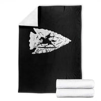 Arrowhead Hunter Indian Chief Relic Hunting Native American Throw Blanket - Wonder Print Shop