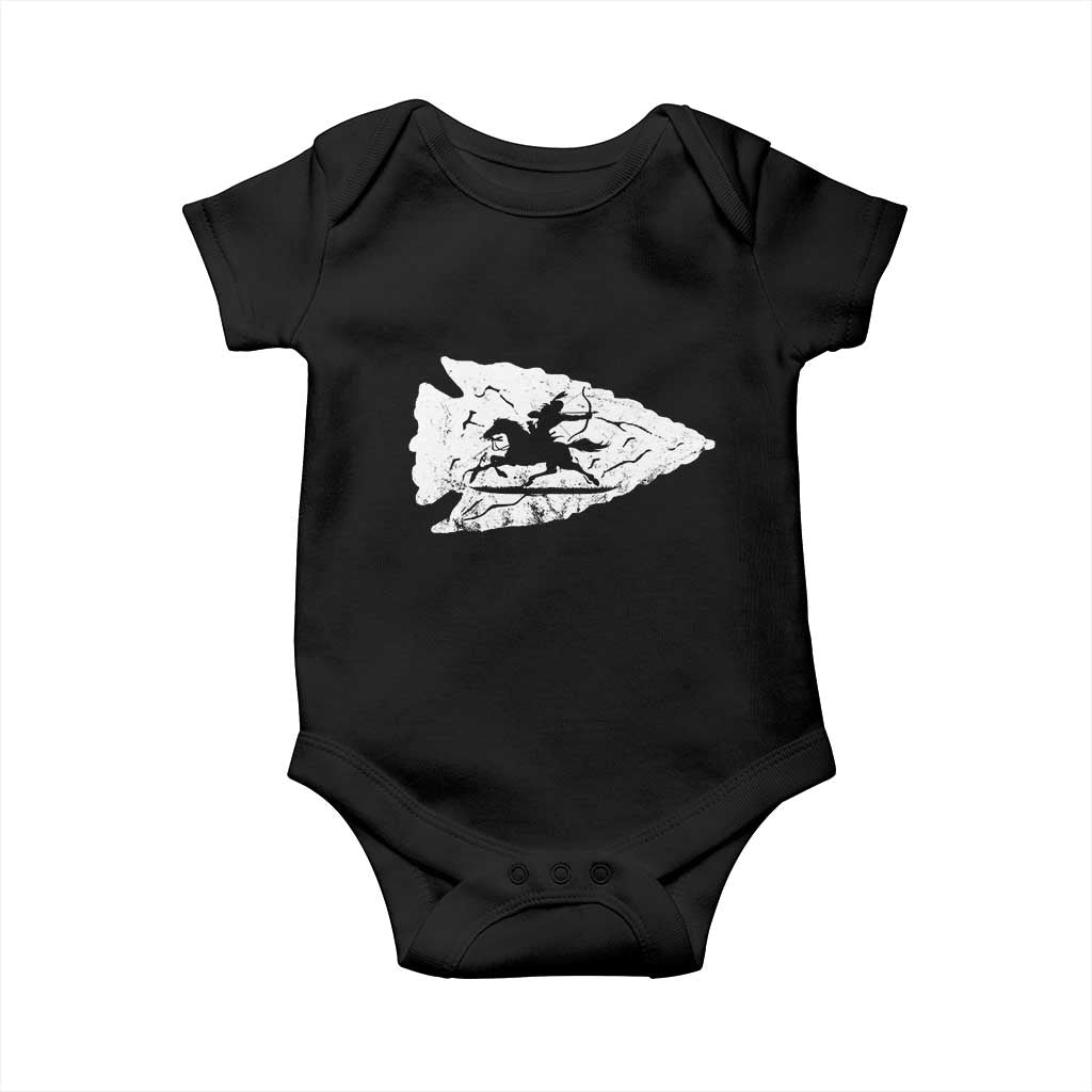 Arrowhead Hunter Indian Chief Relic Hunting Native American Baby Onesie - Wonder Print Shop