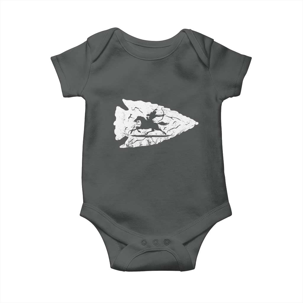 Arrowhead Hunter Indian Chief Relic Hunting Native American Baby Onesie - Wonder Print Shop