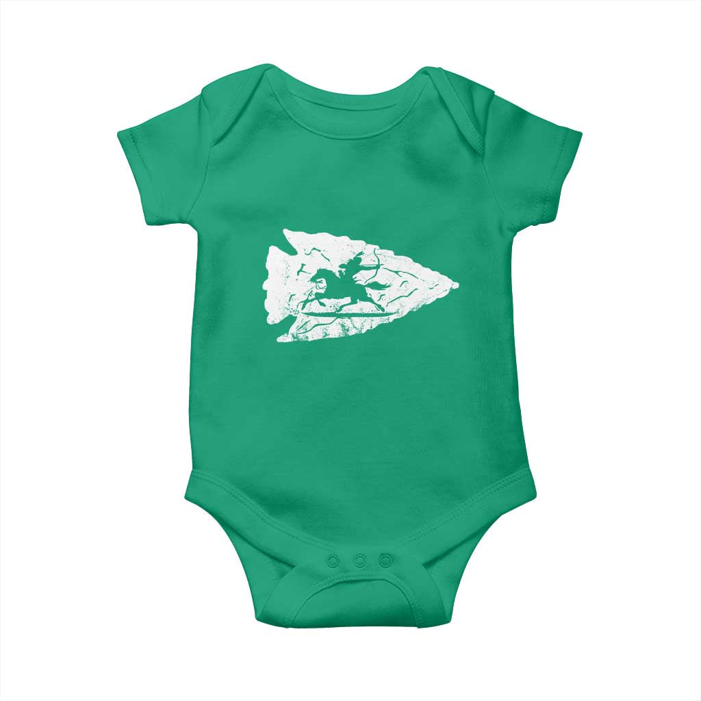Arrowhead Hunter Indian Chief Relic Hunting Native American Baby Onesie - Wonder Print Shop