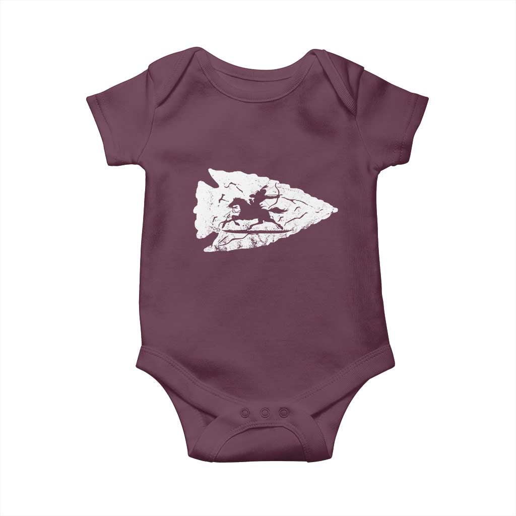 Arrowhead Hunter Indian Chief Relic Hunting Native American Baby Onesie - Wonder Print Shop