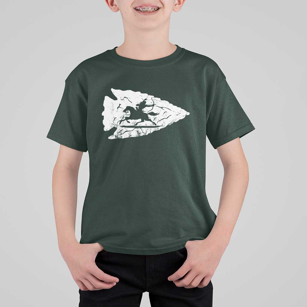 Arrowhead Hunter Indian Chief Relic Hunting Native American T Shirt For Kid - Wonder Print Shop