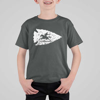 Arrowhead Hunter Indian Chief Relic Hunting Native American T Shirt For Kid - Wonder Print Shop