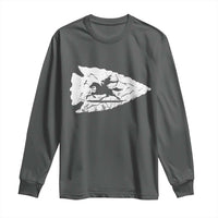 Arrowhead Hunter Indian Chief Relic Hunting Native American Long Sleeve Shirt - Wonder Print Shop