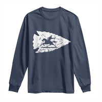 Arrowhead Hunter Indian Chief Relic Hunting Native American Long Sleeve Shirt - Wonder Print Shop