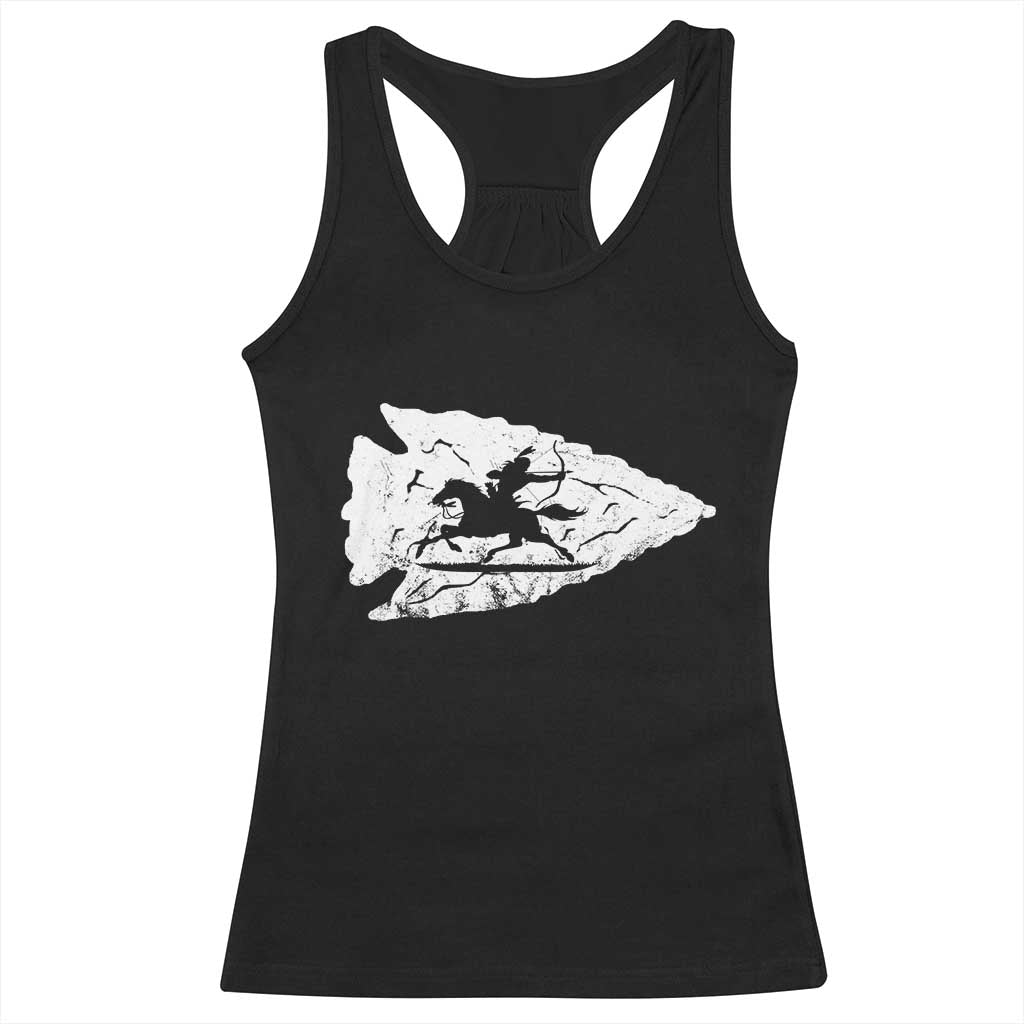Arrowhead Hunter Indian Chief Relic Hunting Native American Racerback Tank Top - Wonder Print Shop