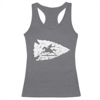Arrowhead Hunter Indian Chief Relic Hunting Native American Racerback Tank Top - Wonder Print Shop