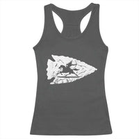 Arrowhead Hunter Indian Chief Relic Hunting Native American Racerback Tank Top - Wonder Print Shop