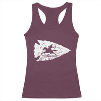 Arrowhead Hunter Indian Chief Relic Hunting Native American Racerback Tank Top - Wonder Print Shop