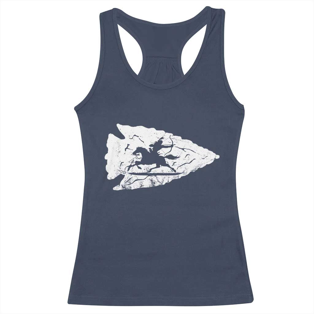 Arrowhead Hunter Indian Chief Relic Hunting Native American Racerback Tank Top - Wonder Print Shop
