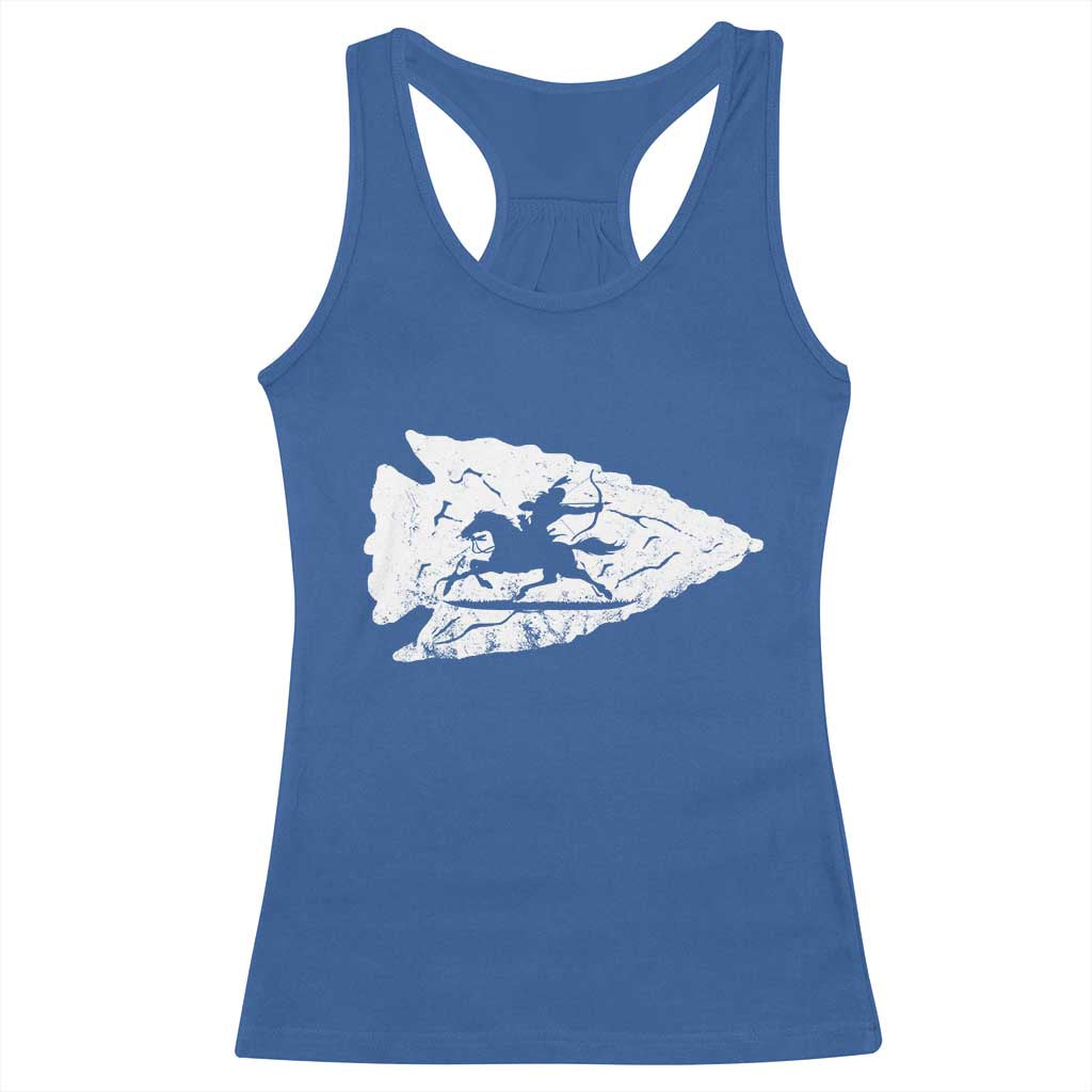 Arrowhead Hunter Indian Chief Relic Hunting Native American Racerback Tank Top - Wonder Print Shop
