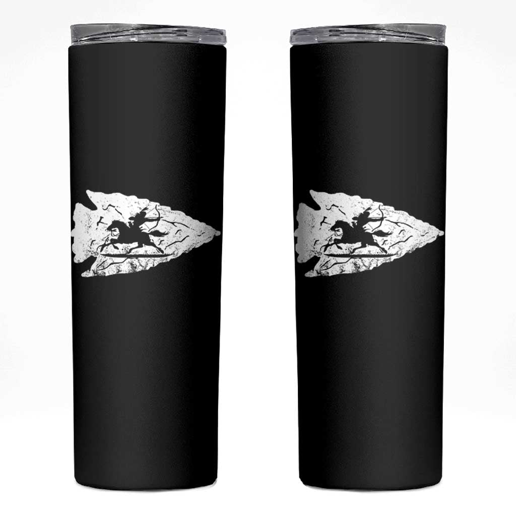 Arrowhead Hunter Indian Chief Relic Hunting Native American Skinny Tumbler - Wonder Print Shop