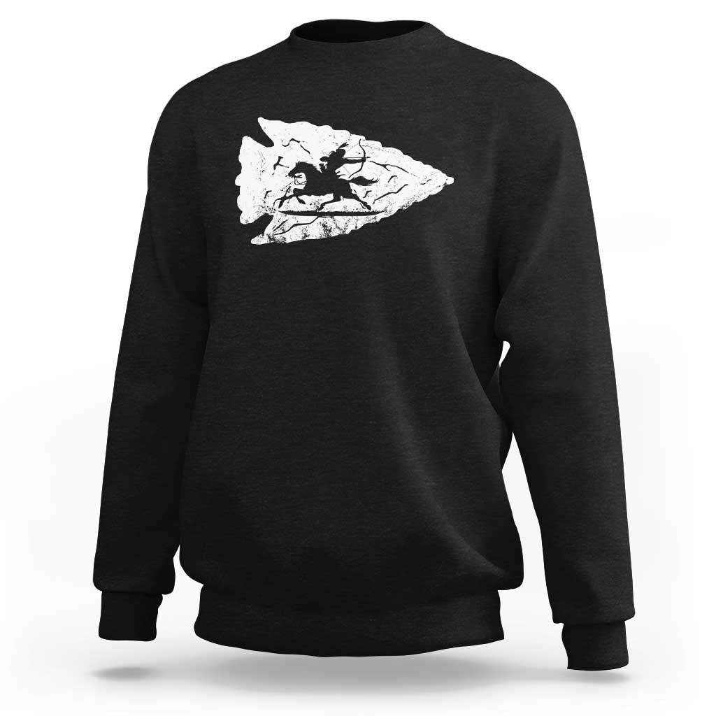 Arrowhead Hunter Indian Chief Relic Hunting Native American Sweatshirt - Wonder Print Shop