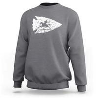 Arrowhead Hunter Indian Chief Relic Hunting Native American Sweatshirt - Wonder Print Shop