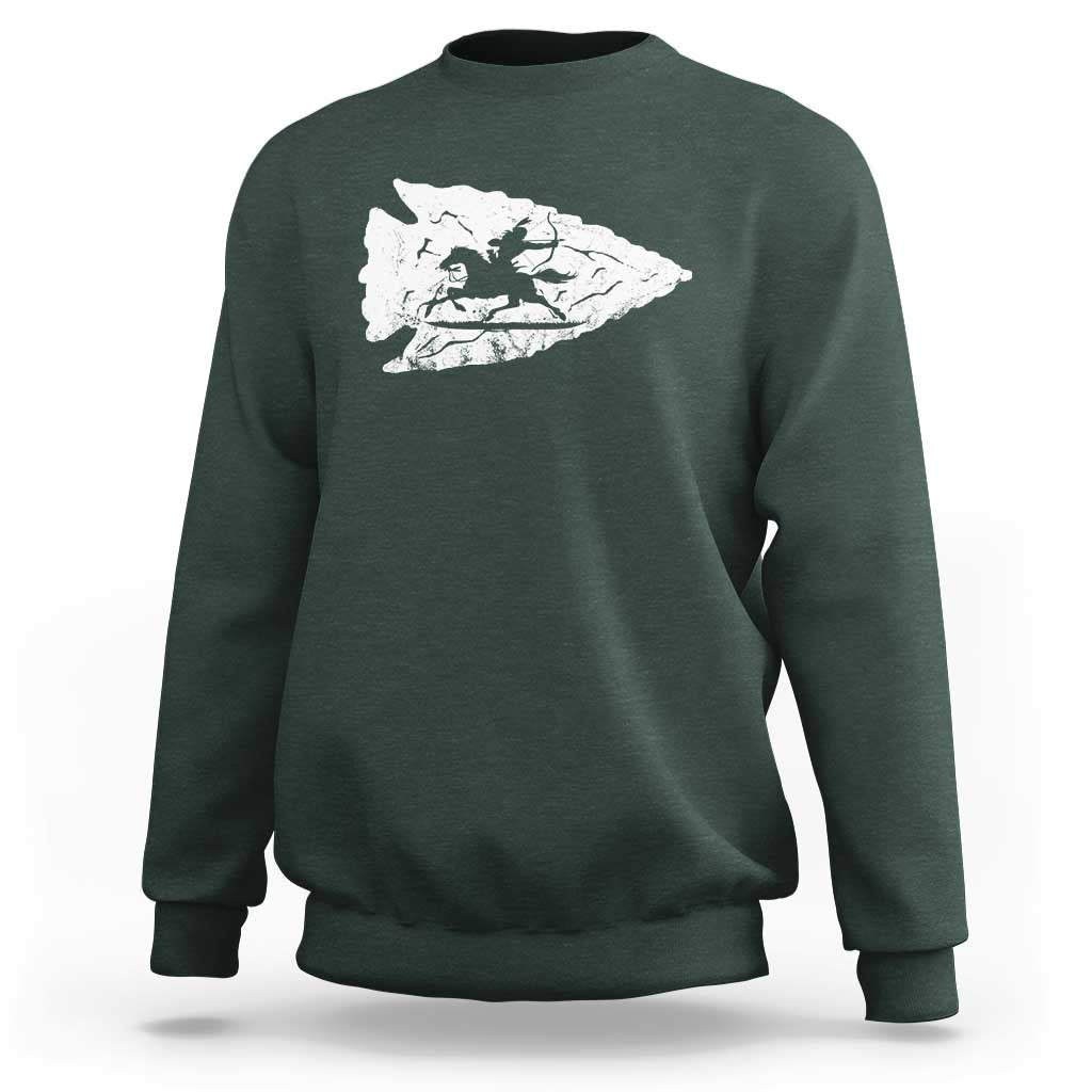 Arrowhead Hunter Indian Chief Relic Hunting Native American Sweatshirt - Wonder Print Shop