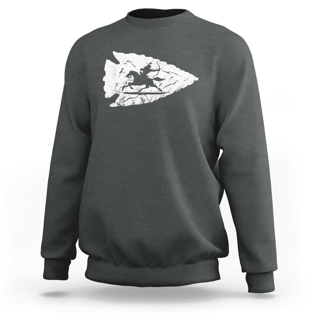Arrowhead Hunter Indian Chief Relic Hunting Native American Sweatshirt - Wonder Print Shop
