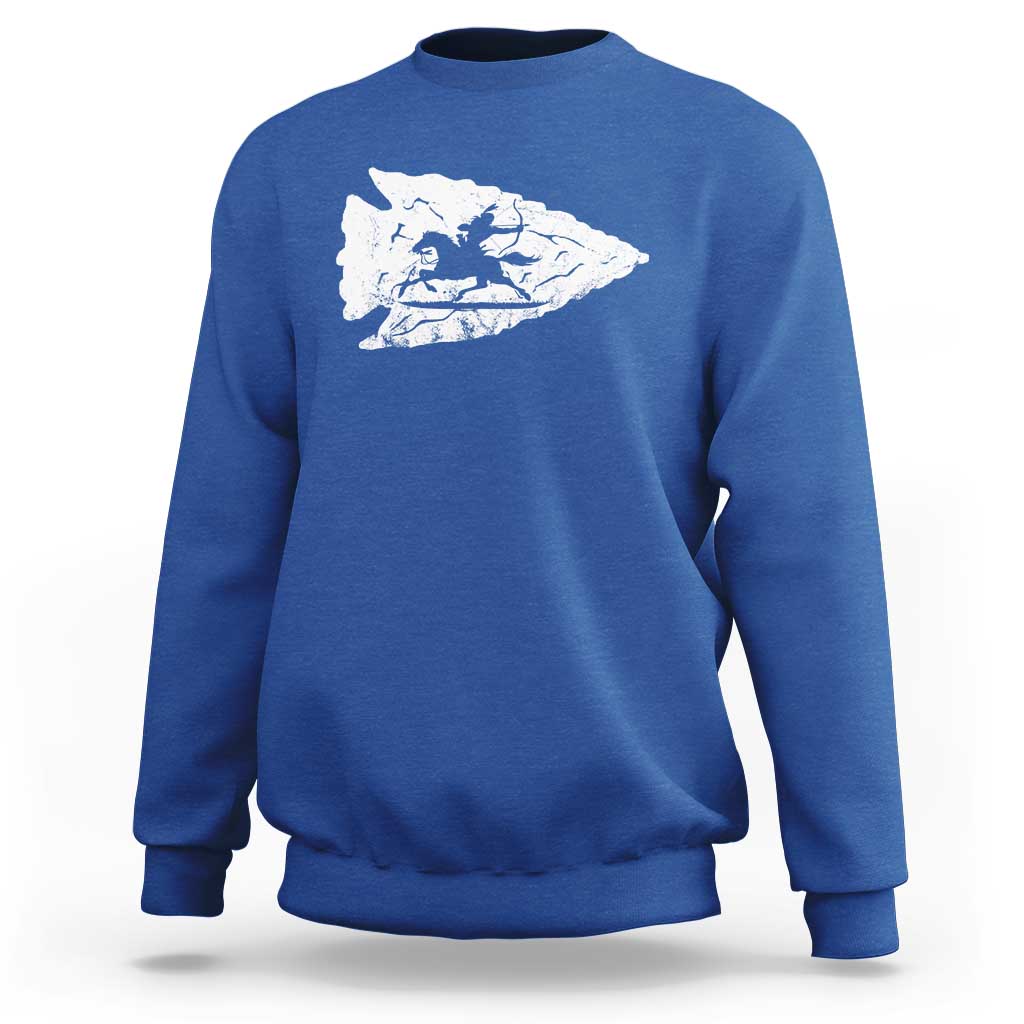 Arrowhead Hunter Indian Chief Relic Hunting Native American Sweatshirt - Wonder Print Shop