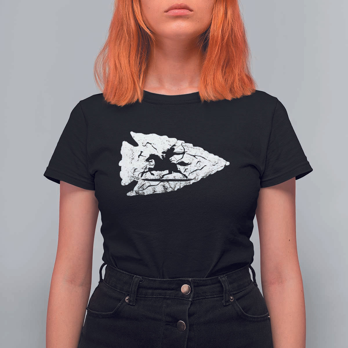 Arrowhead Hunter Indian Chief Relic Hunting Native American T Shirt For Women - Wonder Print Shop