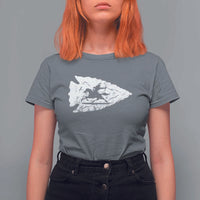 Arrowhead Hunter Indian Chief Relic Hunting Native American T Shirt For Women - Wonder Print Shop