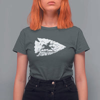 Arrowhead Hunter Indian Chief Relic Hunting Native American T Shirt For Women - Wonder Print Shop