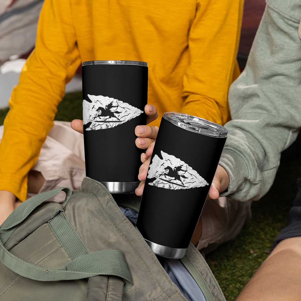 Arrowhead Hunter Indian Chief Relic Hunting Native American Tumbler Cup - Wonder Print Shop