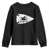 Arrowhead Hunter Indian Chief Relic Hunting Native American Youth Sweatshirt - Wonder Print Shop
