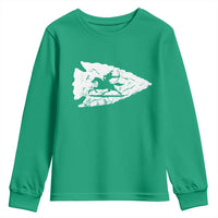 Arrowhead Hunter Indian Chief Relic Hunting Native American Youth Sweatshirt - Wonder Print Shop