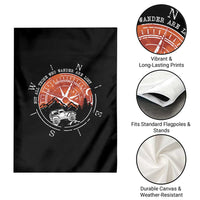 Not All Those Who Wander Are Lost Garden Flag Compass Off Road Car - Wonder Print Shop