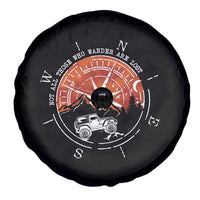 Not All Those Who Wander Are Lost Spare Tire Cover Compass Off Road Car - Wonder Print Shop