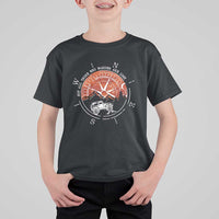 Not All Those Who Wander Are Lost T Shirt For Kid Compass Off Road Car - Wonder Print Shop