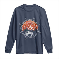 Not All Those Who Wander Are Lost Long Sleeve Shirt Compass Off Road Car - Wonder Print Shop