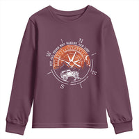 Not All Those Who Wander Are Lost Youth Sweatshirt Compass Off Road Car - Wonder Print Shop