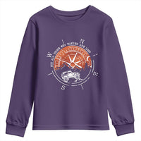 Not All Those Who Wander Are Lost Youth Sweatshirt Compass Off Road Car - Wonder Print Shop