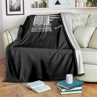 Off Road QUAD ATV Car Adventure Vintage American Flag Throw Blanket - Wonder Print Shop