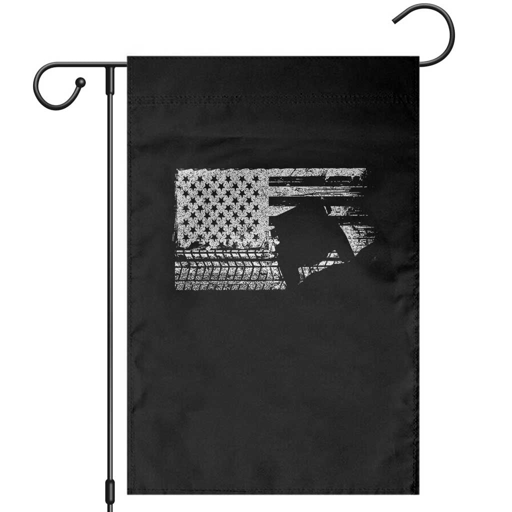 Off Road QUAD ATV Car Adventure Vintage American Flag Garden Flag - Wonder Print Shop