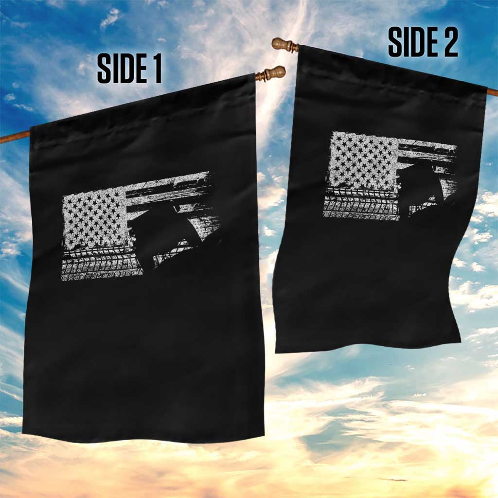 Off Road QUAD ATV Car Adventure Vintage American Flag Garden Flag - Wonder Print Shop