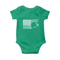 Off Road QUAD ATV Car Adventure Vintage American Flag Baby Onesie - Wonder Print Shop