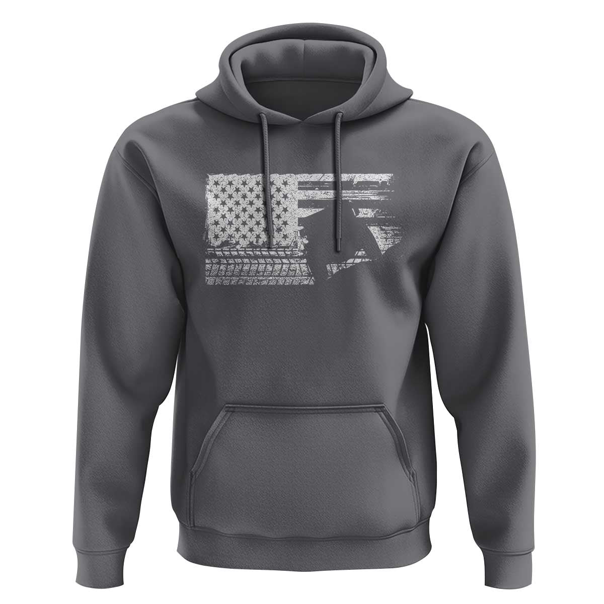 Off Road QUAD ATV Car Adventure Vintage American Flag Hoodie - Wonder Print Shop