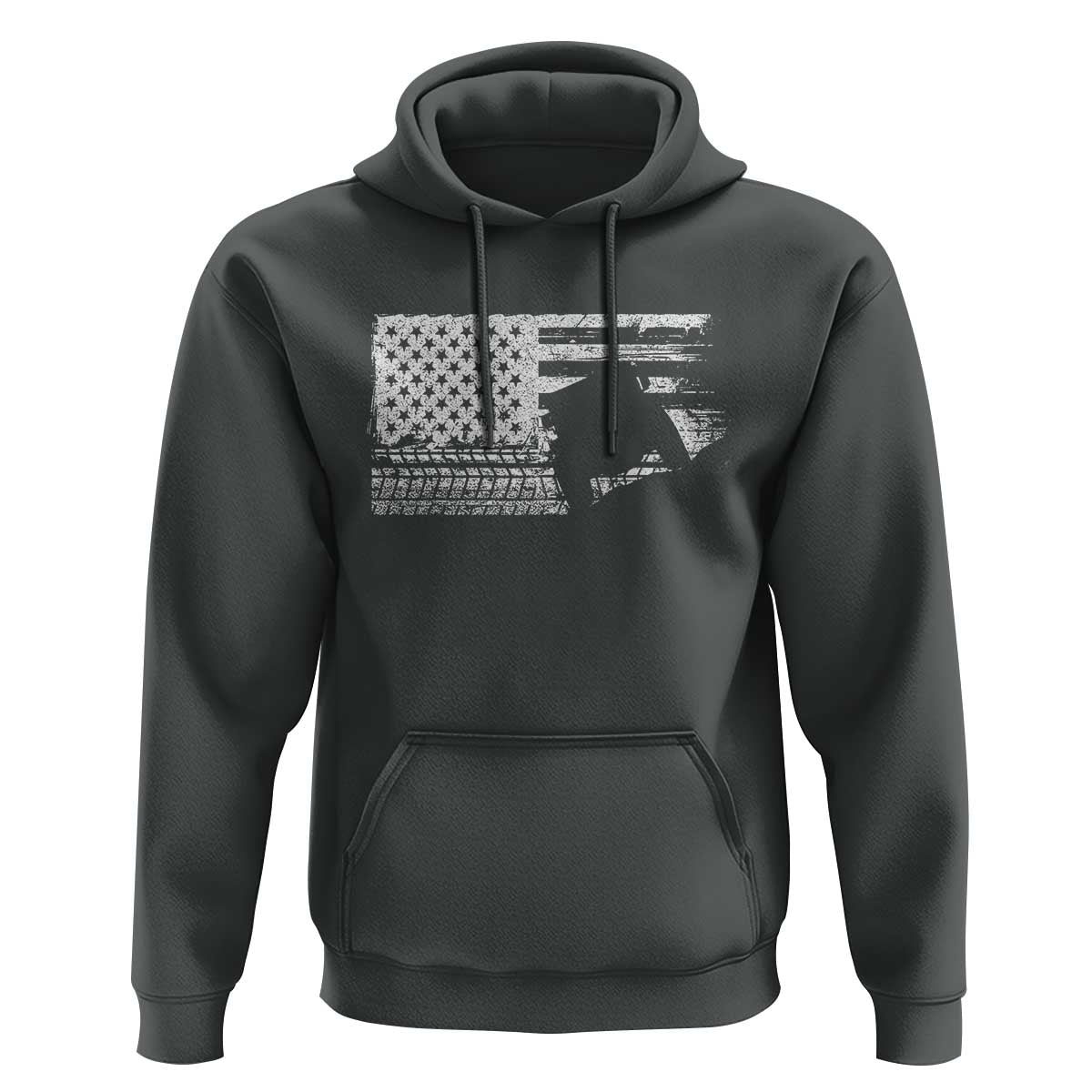 Off Road QUAD ATV Car Adventure Vintage American Flag Hoodie - Wonder Print Shop