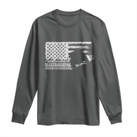 Off Road QUAD ATV Car Adventure Vintage American Flag Long Sleeve Shirt - Wonder Print Shop